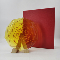 Trophée en cristal personnalisé, plaque commémorative avec logo gravé UV/laser pour cadeau d'entreprise, fabrication sur mesure