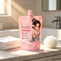 Sachet de détergent en gros avec logo personnalisé, pochette à bec verseur pour savon liquide, sac de recharge pour lessive, emballage de détergent avec bec verseur