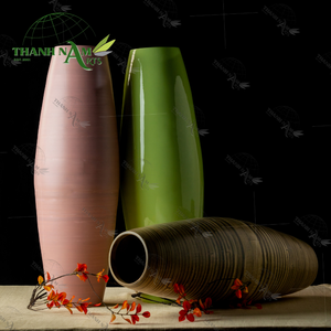 Vase en bambou rustique OEM porte-fleurs moderne et écologique pour la maison et l'affichage de table comme vase de sol ou cadeau - Product Image 4