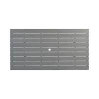 Table de jardin rectangulaire en HDPE résistante aux intempéries, imperméable et résistante aux UV, pour hôtel et complexe hôtelier
