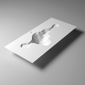 Bañera Independiente de Piedra Artificial Ecológica con Hidromasaje (Chorro de Aire) de 1.6 m de Longitud, Diseño Elegante para Apartamentos - Product Image 5