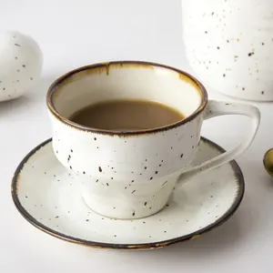 Manufacturer Porcelain Coffee Cups And Saucers Restaurant Ceramic Coffee Cup〜