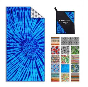 Serviette de plage en microfibre personnalisée, écologique et sans sable pour l'été - Product Image 1