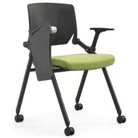 Chaise à dossier d'entraînement de conférence, vente en gros d'usine table d'apprentissage pour adulte et chaise de bureau de conférence intégrée