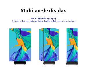 Pantalla LED Plegable para Interiores, Pantalla <span class=keywords><strong>Electrónica</strong></span> Trifold a Todo Color, Tótem Publicitario Móvil, Cartel LED - Product Image 4