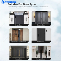 Serrure de porte intelligente Tediton App, étanche, pour portail extérieur, serrure à mortaise, double empreinte digitale, clavier numérique, serrure électronique