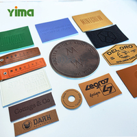 Étiquette en papier kraft lavable personnalisée YIMA, impression ou gaufrage, écologique, en cuir végétalien Kraft Tex pour jeans