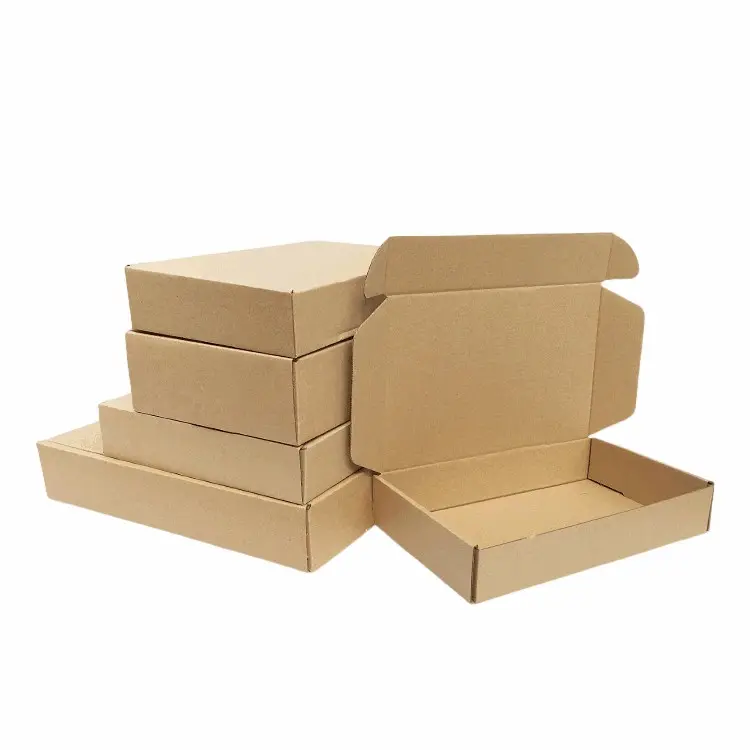 Factory Wholesale Multiple-size 3-layer Corrugated Paper Mailer Box Mailing Shipping Box For Packaging