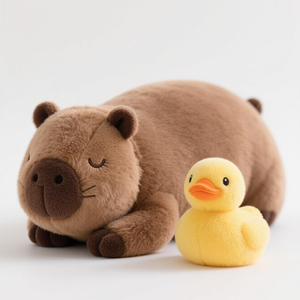 Lovely Soft <strong>Stuffed</strong> Animals Plush <strong>Toy</strong> Sleep In Capybara And Duck <strong>Stuffed</strong> Plush <strong>Toys</strong> - Product Image 2