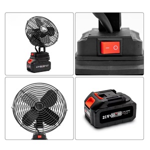 Ventilateur portable sans fil à batterie au lithium de 8 pouces pour l'extérieur, rechargeable, double usage, petit ventilateur - Product Image 3