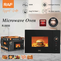 Four à micro-ondes RAF R.0850 900W 25L grande capacité avec fonction de décongélation intelligente, facile à nettoyer, pour la cuisine domestique