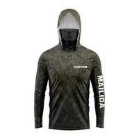 Vêtements de pêche performants Protection UV Respirant Camouflage Chemises de pêche et de chasse avec trous d'aération Vêtements de pêche