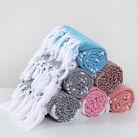 Offre Spéciale Serviette turque Serviette en coton Fouta Serviette de hammam en coton recyclé avec votre logo et votre design personnalisés.
