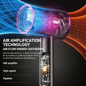 <span class=keywords><strong>Secador</strong></span> de <span class=keywords><strong>Pelo</strong></span> de Alta Velocidad de 3000 W, 110000 RPM, <span class=keywords><strong>Secador</strong></span> de <span class=keywords><strong>Pelo</strong></span> Profesional de Bajo Ruido con Iones Negativos, <span class=keywords><strong>Secador</strong></span> de <span class=keywords><strong>Pelo</strong></span> sin Aspas para Uso en Salón - Product Image 2
