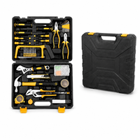 Juego de Herramientas Manuales Universales Completo con 102 Piezas, Destornilladores, Alicates, Llaves, Herramientas de Medición, Estuche Rígido OEM, para Uso en el Hogar y Taller
