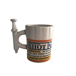 Mới Lạ Gốm Ống Tiêm Cà Phê Mugs Shot Kính Để Bán