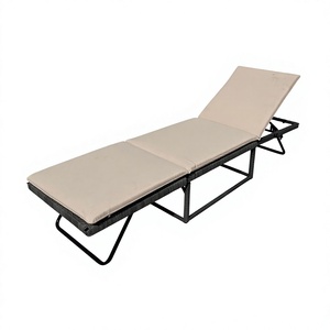 Tumbona Plegable de Acero Inoxidable Hecha a Mano en Vietnam, Moderna, Premium, Resistente, con Cojín de Poliéster, 1 Año de Garantía, para Jardín y Piscina - Product Image 1