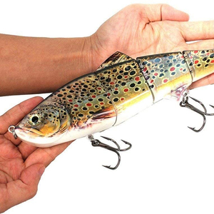 25cm 145g Multi Jointed large size Fishing Lures Realistic Hard 4 Segmented Fish Lure Swim Bait Ocean Beach OEM ABS