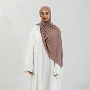 Muslim Solid Color Headscarf Breathable <strong>Hijab</strong> Customized Design Fashionable Headscarf For Muslim Women - Product Image 1
