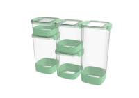 Bocaux en plastique PET transparent de qualité alimentaire pour le stockage en cuisine Boîtes scellées pour le stockage des céréales et du thé