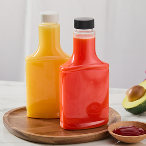 Frasco de Almacenamiento de Plástico PET de 32 mm y 450 ml con Tapa Invertida, Botella Vacía para Miel y Mermelada, Envase de Cocina Personalizable - Product Image 2