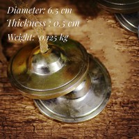 Tingsha Brass Tibetan Antique Buddhist Meditation Cymbals Lucky Symbol Embossed Yoga Bell Chimes Musical Instrument Accessories