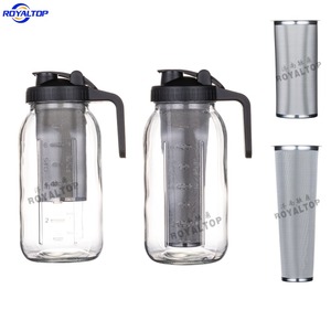 Recipiente de Vidrio Resistente para Remojar Frutas, Hermético y a Prueba de Fugas, Jarra de Vidrio Tipo Mason de 32 oz/64 oz para Limonada con Tapa y Asa Vertedora - Product Image 6