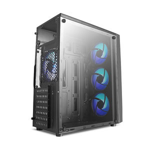 La última <span class=keywords><strong>caja</strong></span> de juegos de alta calidad Rgb Fan Computer Box:320-2 con malla metálica negra y ventilador RGB <span class=keywords><strong>ATX</strong></span> Mid Tower & Audio, USB - Product Image 5