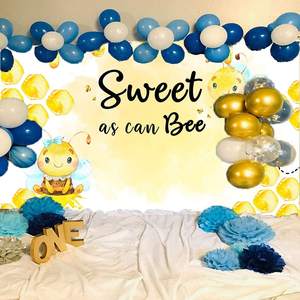 Arrière-plan Can abeille pour Photo, papier peint mignon et drôle, photographie de fond pour activités d'enfants, décoration de fête d'anniversaire, nouvelle collection 2020 - Product Image 5