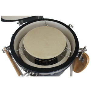 <span class=keywords><strong>Pierre</strong></span> à pizza ronde en céramique <span class=keywords><strong>argent</strong></span>ée résistante à la chaleur Auplex OEM <span class=keywords><strong>pour</strong></span> barbecue au charbon de bois, <span class=keywords><strong>four</strong></span> - Product Image 3