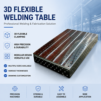 Table de soudage 3D robuste et flexible, plateforme de soudage en acier moulé anti-déformation, accessoires complets pour l'assemblage et le soudage en atelier