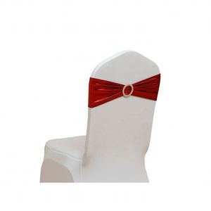 2024 Bandes de chaise en polyester et spandex avec boucle, vertes, de luxe, pour mariages, fêtes et événements - Product Image 3