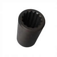 Accessoires pour perforatrice hydraulique : Manchon triangulaire en cuivre 1838 pour piston d'impact, Manchon en acier 18U pour tige de forage, Tête de machine