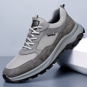 Zapatillas deportivas de punto para hombre, estilo primavera 2026, con parte superior de malla, transpirables, antideslizantes, informales, estilo papá. - Product Image 1