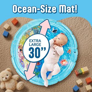 แผ่นรองน้ำสำหรับเด็กเล่นแบบเป่าลมขนาด 30 นิ้ว พร้อมไฟ LED สำหรับเด็กทารก - Product Image 4