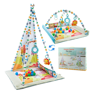 Tente <span class=keywords><strong>de</strong></span> jeu <span class=keywords><strong>tipi</strong></span> 3 en 1 Zhorya, <span class=keywords><strong>tapis</strong></span> <span class=keywords><strong>de</strong></span> jeu pliable pour bébé, <span class=keywords><strong>tapis</strong></span> <span class=keywords><strong>de</strong></span> jeu au <span class=keywords><strong>sol</strong></span> - Product Image 1