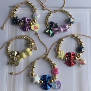 LS-B5949 Charm Colorati per Braccialetti, Adorabili Bracciali con Orsetti per Donne e Ragazze, Bracciale Regolabile Dorato Nuovo - Product Image 5