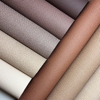 Cuir synthétique PVC écologique 1,1 mm, modèle tissé oblique, doux, résistant aux rayures, velouté