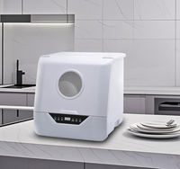Mini lave-vaisselle automatique intelligent avec UV pour la cuisine comptoir portable pour la maison hôtel RV prise voiture