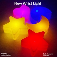 Lampes portables YIRUIDA en forme d'étoile, de cœur et de lune - Accessoires de danse pour enfants, petite veilleuse, étoiles lumineuses, design en plastique personnalisable
