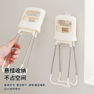 Anti Scalding Dish <b>Clip</b> Stainless Steel Plate Lifter Non Slip Steaming Food Holder Kitchen <b>Tool</b> Milky White 25cm - Product Image 4