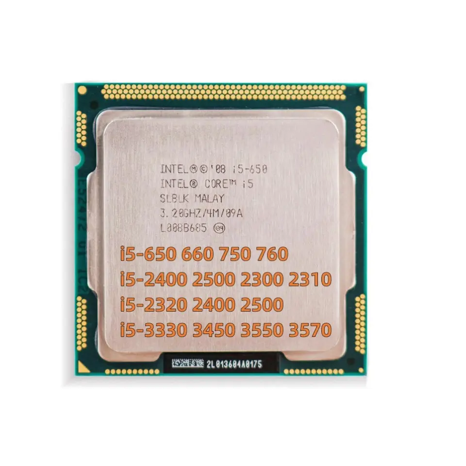 Processor core i5 650 dual core 73W LGA1156 Processor cpu i5 660 750 760