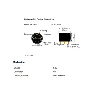 Capteur de gaz VOC Membrapor VOC M2000 à 3 électrodes électrochimiques pour la surveillance des émissions et les détecteurs portables - Product Image 4