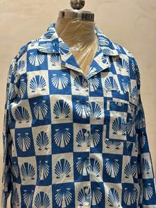 Conjunto de Pijama de Algodón Estampado para Mujer, Fabricante de Pijamas de Algodón con Estampado Personalizado, Manga Larga y Pantalones - Product Image 2