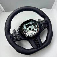 Volant chauffant noir pour BMW G20 G30 G21 G22 G23 320i 325i 330i 2019 2020 2023 volant en daim
