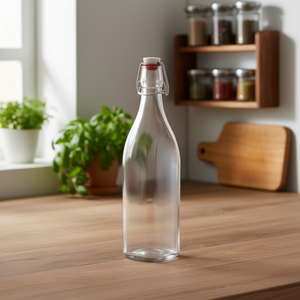 Bocal de conservation en verre Bottle Swing 1L avec couvercle à pince pour usage en cuisine - Product Image 3