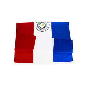 Nuoxin fábrica al por mayor <span class=keywords><strong>Bandera</strong></span> de Paraguay 3*5 pies poliéster <span class=keywords><strong>Bandera</strong></span> de País paraguayo - Product Image 4
