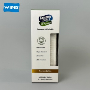 Rollo de Paños Reutilizables WIPEX, Tela No Tejida Spunlace, Paños Multiusos, Absorbentes de Aceite, Paño de Limpieza de Bambú Orgánico para Cocina - Product Image 2