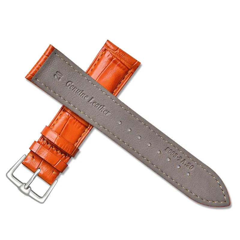 High Quality Water Resistant 12mm 14mm 15mm 16mm 17mm 18mm 19mm 20mm 21mm 22mm Genuine leather watch straps