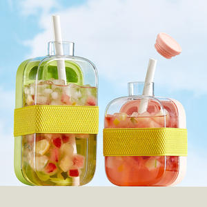 Molde para cubitos de hielo 2 en 1 para refrigerador doméstico al por mayor, bandeja de hielo de grado alimenticio con pajita para hacer hielo de doble propósito - Product Image 6